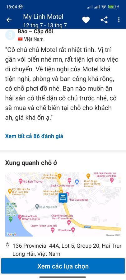 My Linh Motel 976 Duong Vo Thi Sau ลองไห่ ภายนอก รูปภาพ